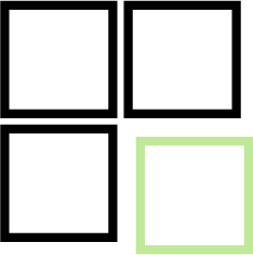 Abstraktes Icon für modulare Attribute